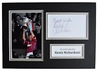 Kevin Richardson Signed Autograph A4 photo display Aston Villa Football & COA 