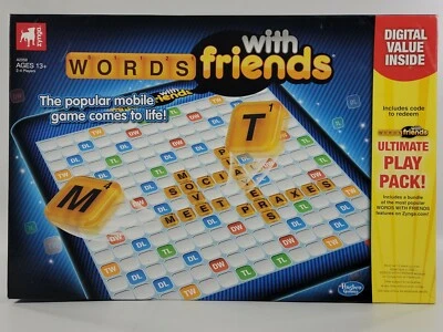 WORDS WITH FRIENDS Board Game (Zynga/Hasbro Gaming) - New Open Box - Image 1 of 2