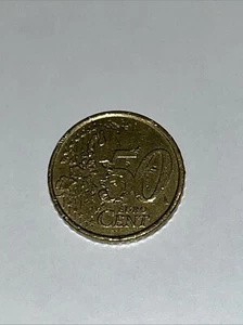 50 Euro Cent 2002 Italien, Sammlerstück mit extrem seltenem Prägefehler - Bild 1 von 2