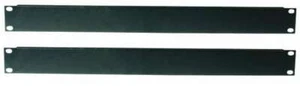 2x 1 HE U Rackblende Stahl Frontplatte Rackpanel Rack Blende 19" Blindplatte 1HE - Picture 1 of 6