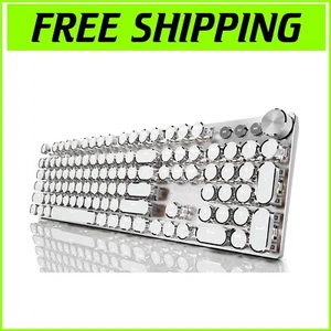 Stylish Retro Mechanical Keyboard with 19 Lighting Modes for Gaming & Work - Picture 1 of 8