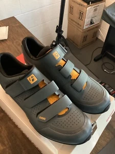 Bontrager Evoke Mtb Spd Cycling Shoes battleship blue/radioactive orange sz 14.5 - Picture 1 of 3