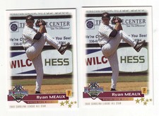 2003 Grandstand California-Carolina League All Stars Ryan Meaux 2 Card Lot