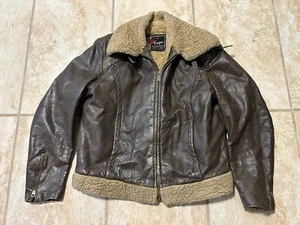 Vintage 60s Cooper B-3 Leather Jacket Size Men’s Small - Picture 1 of 17