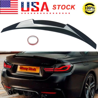 For BMW 4 Series F32 2DR Coupe 428i 435i 440i 2014-2020 M4 Style Trunk Spoiler Foto 1 de 4