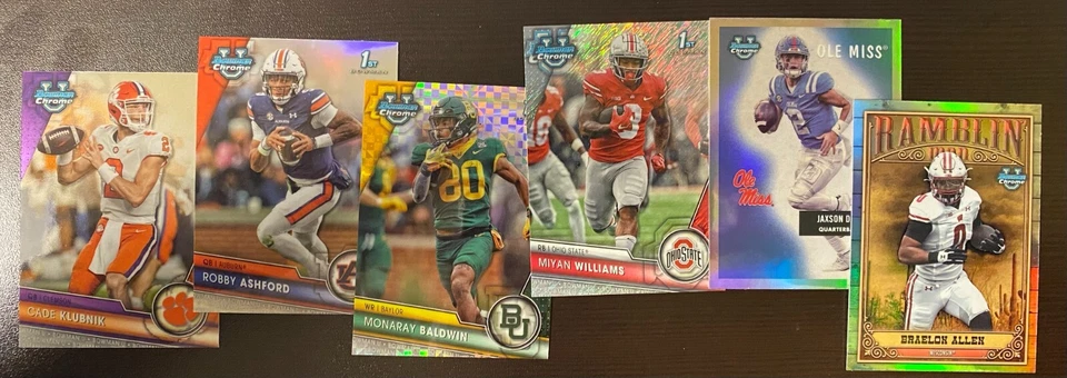 2023 Bowman Chrome U Football U Pick! Base, Parallels, Inserts! 7/22 Price Drop - Image 1 of 1