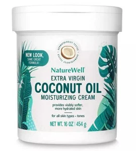 Naturewell Extra Virgin Coconut Oil Moisturizing Cream, 16 oz - Picture 1 of 5