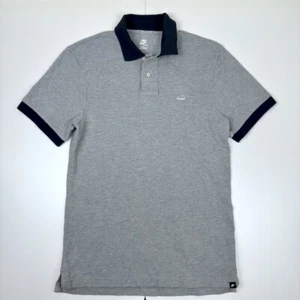 Nike Sportswear Mens Polo T-Shirt Size M Grey Navy Blue Collar Short Sleeve - Picture 1 of 11