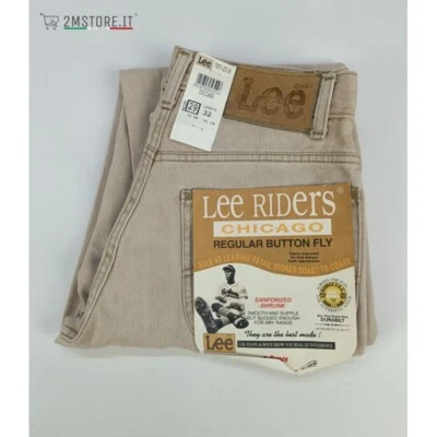 Jeans LEE Riders Chicago Beige College Straight Leg Original Vintage Deadstock