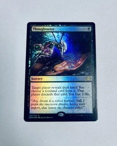 Thoughtseize FOIL Double Masters NM Black Rare MAGIC CARD - Picture 1 of 2