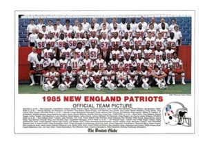Boston Globe 1985 New England Patriots Team Photo AFC Champions Super Bowl XX - Picture 1 of 1