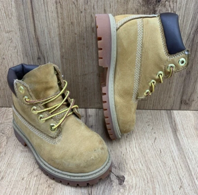 Timberland Niño Pequeño Premium 6" Botas Impermeables Talla 8C Trigo Nubuck 12809 Foto 1 de 4