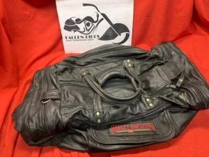 Bolso de viaje de cuero genuino Harley Davidson 21 x 10 x 10 " - Imagen 1 de 7