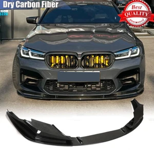 Alerón labial parachoques delantero de carbono real para BMW Serie 5 F90 M5 M5C LCI 2021-2024 - Imagen 1 de 12