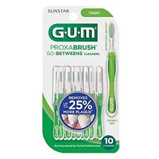 GUM-872H Sunstar Proxabrush Go-Betweens Cleaners Tight 10 Count