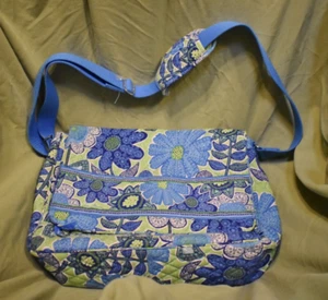 Vera Bradley Crossbody Messenger Bag Doodle Daisy Vintage Retired - Picture 1 of 12