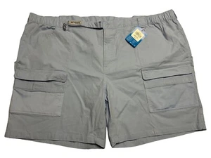 Columbia Mens PFG Half Moon Shorts Mens 5X Blue Elastic Waist Cargo Pockets New - Picture 1 of 18