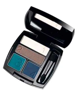 Avon True Color GLOW TEAL Eyeshadow Quad ~ Brand NEW Cond ~ NEXT DAY SHIPPING - Picture 1 of 9