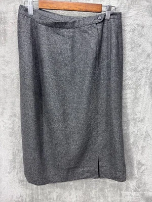 Falda Lápiz Christian Brooks De Colección Lana Talla 16 Academia Minimalista Oficina Hecha en EE. UU. Foto 1 de 4