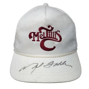 Mel Tillis Snapback Rope Hat White One Size Adjustable Embroidered - Picture 1 of 9
