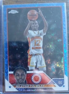2023 Topps Chrome McDonald's All American Milaysia Fulwiley Mini-Diamond 33/99 - Picture 1 of 2