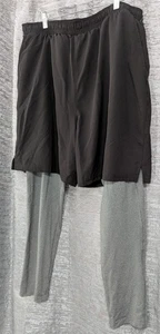 MTA Sport Athletic Pant/Short Combo Black/Gray Men's XL NWOT - Picture 1 of 4