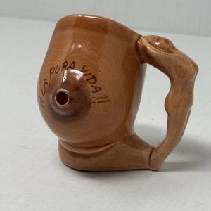 Vintage Keramik Brust Kaffee Becher Brustwarze Ausguss Griff Veracruz Souvenir - Bild 1 von 4