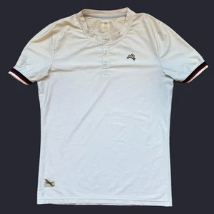 Tracksmith 1/4 bottoni uomo pelliccia manica corta taglia media camicia maglia leggera - Foto 1 di 5