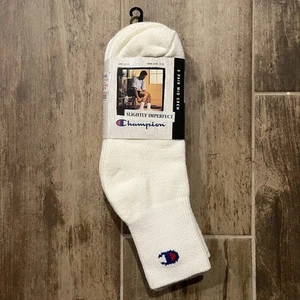 Vintage 90s Champion 3 Pair Mid Crew Socks - Picture 1 of 6