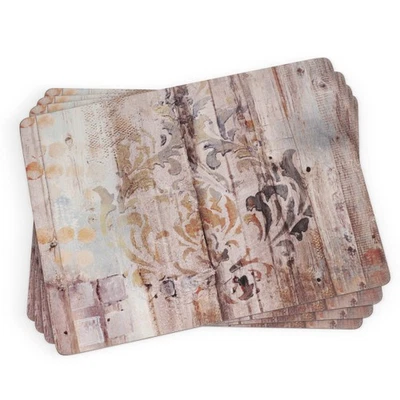 Placemats Pimpernel Frozen in Time apoiados em cortiça, conjunto de 4, 15,7 X 11,7 - Imagem 1 de 4