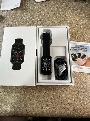 H37 Smart Watch Fitness Tracker Black - Image 1 of 4