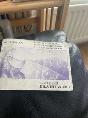 HONDA FJS600 SILVER WING  SHOP MANUAL (CONTENTS LISTED) GENUINE HONDA MANUAL - Image 1 of 4