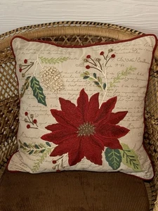 Pier 1 Weihnachtskissen Weihnachtsstern 17 Zoll - Bild 1 von 8