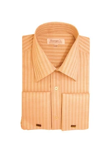 Men's Classy French Cuff Formal Casual Dress Shirt 7 Colors Size 15 ~20 - Picture 1 of 9