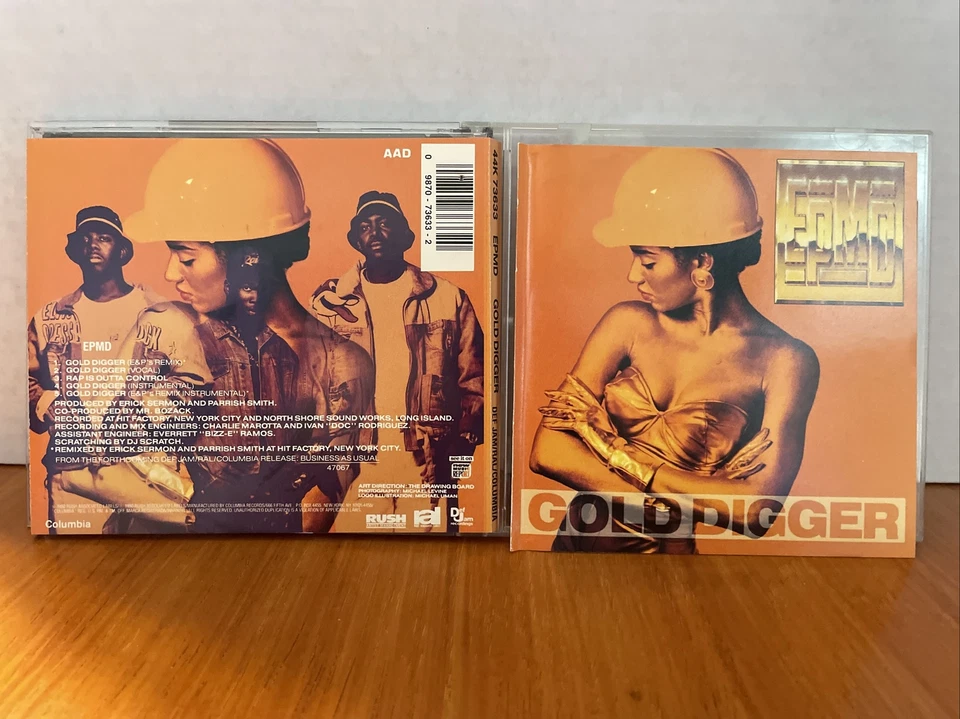EPMD: GOLD DIGGER 5 TRACK MAXI CD SINGLE! 1990 RUSH/DEF JAM 44K 73633! NEAR MINT Foto 1 de 4