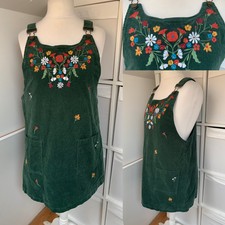 tu green pinafore dress