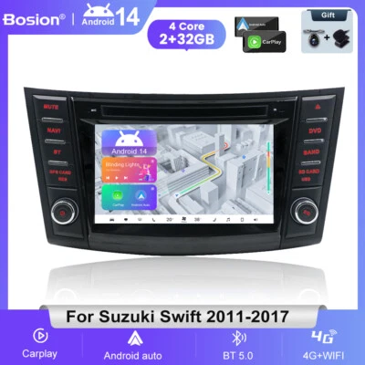 For Suzuki Swift 2011-2017 Android 14 Car Radio GPS Sat Nav 2GB+32GB DVD CD DAB+