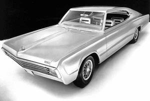 1965 Dodge Charger II Concept Car - Werbefoto Poster - Bild 1 von 1