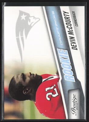 2010 Prestige Devin McCourty Light Blue /999 Rookie Card RC #232 - Image 1 of 2