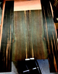Mun Ebony guitar top wood or bass figured wood for luthier#31 - Picture 1 of 4