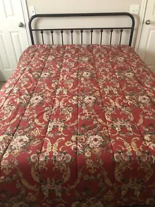 Ralph Lauren Marseilles Comforter Bedspread Puffer Full Double Floral GORGEOUS - Picture 1 of 6