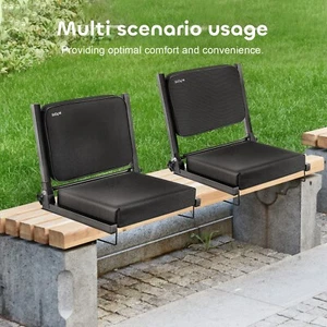 Stadium Seat for Bleache Adjustable Back Support Portable Padded Cushion - Picture 1 of 9