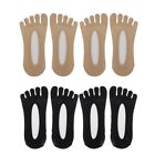 4 Pairs Of Invisible Five-finger Socks For Women