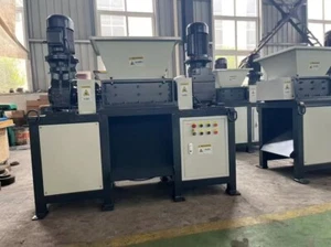 400 Doppelwellenzerkleinerer Kupferblechzerkleinerung Kupfer Recyclinganlage - Bild 1 von 22