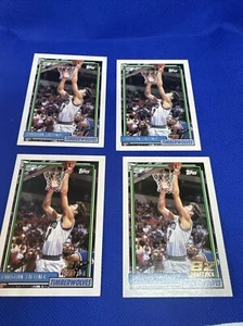 LOT (4) 1992-93 TOPPS NBA #334 Christian Laettner Timberwolves RC NM+ - Picture 1 of 6