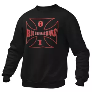 49 Hells Angels Cross Support81 sweater Big Red Machine Black 5509 - Bild 1 von 4
