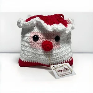 Crochet Coin Bag Money Holder Santa Hand Crafted “TAGUELITA CROCHÉT” MEXICO - Picture 1 of 7