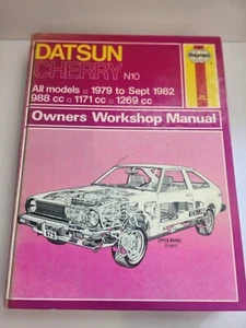 Haynes Datsun Cherry N10 1979 TO 1982 All Models Workshop Manual - Picture 1 of 10