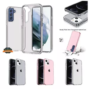 For Samsung Galaxy S22 /Plus Ultra Clear TPU Rubber Hybrid Slim Back Case Cover - Picture 1 of 29