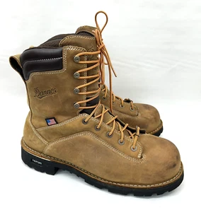Danner Quarry 8" Insulated 400g Composite Brown Waterproof Boots 12.5 D 17321 - Picture 1 of 9